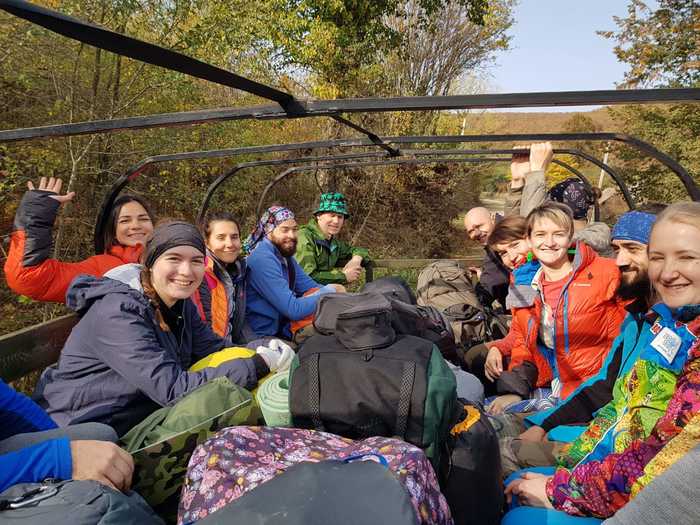 Bolshoy Thach, garbage collection, 10.28-11.2020. Day 1 - My, Garbage, Cleaning, Caucasus, The mountains, Hike, Longpost