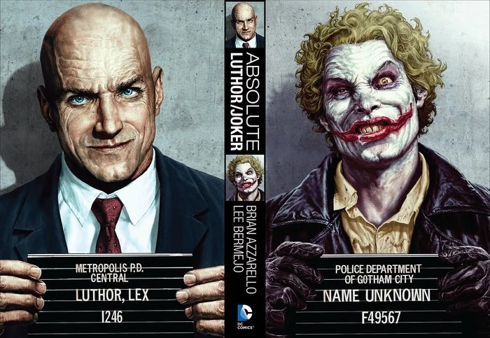 Lex Luthor and the Joker - Dc comics, Lex Luthor, Lee bermejo, Comics, Joker, Mugshots