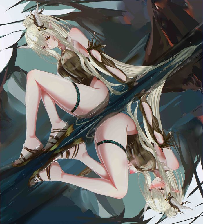 Shining , Anime Art, Arknights, Shining, 