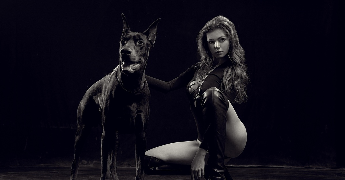 Dog girl 1. Девушка с доберманом. Позы для фотосессии с доберманом. Фотосессия с доберманом парная. Девушка в белье с доберманом.