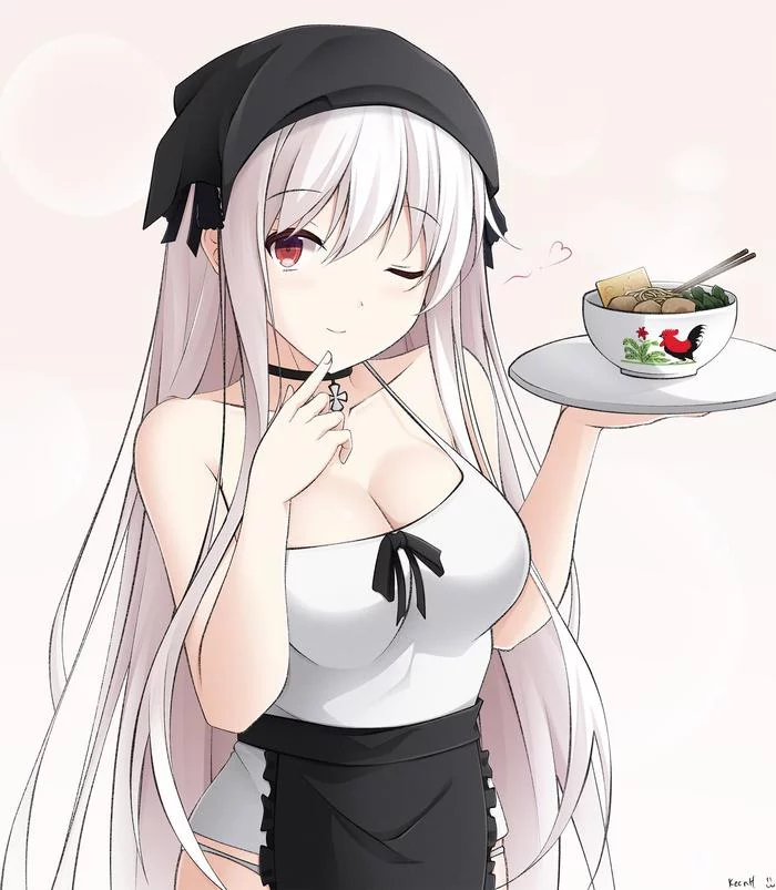 Dinner - Anime, Anime art, Girls frontline, Kar98k