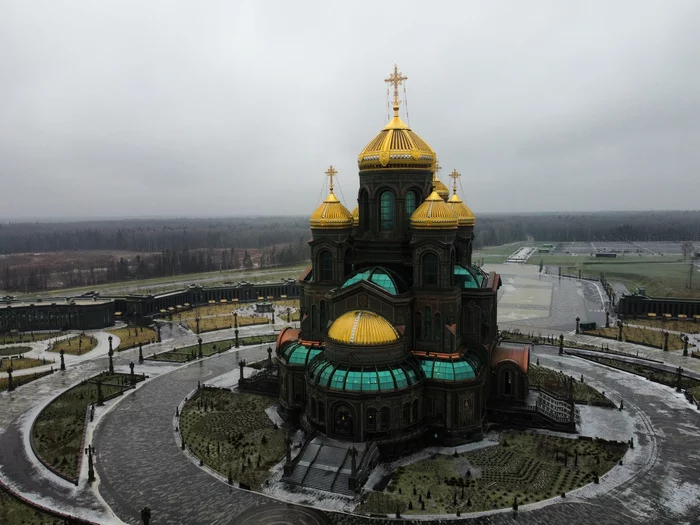 Парк Патриот - Моё, Фотография, Дрон, Храм, Аэросъемка, Длиннопост, Храм вооруженных сил России