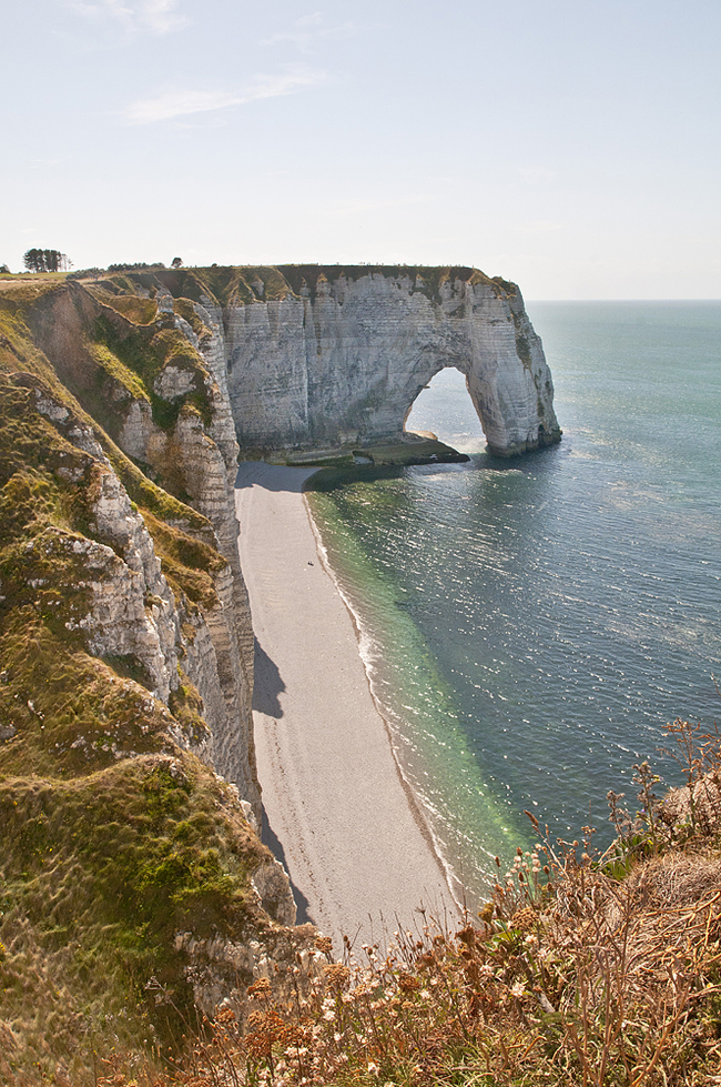 The alabaster shores of Etretat - My, Etretat, France, English Channel, Height, The rocks, Longpost