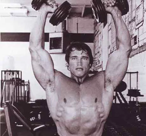 When are your shoulder exercises considered the best? - Sport, Body-building, Jock, Dumbbells, Exercises, Actors and actresses, Celebrities, Arnold Schwarzenegger, Fitness