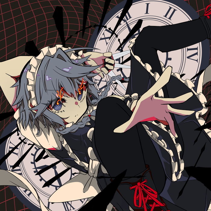 Sakuya , Anime Art, Touhou, Izayoi Sakuya