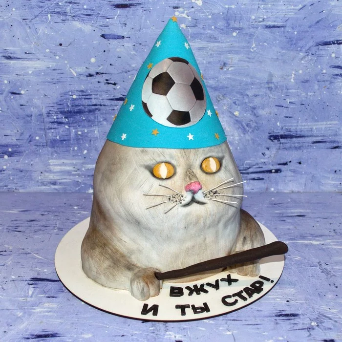 Whoops and you're old! - My, Vzhuh, cat, Cake