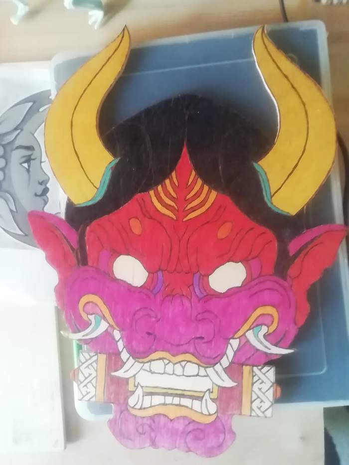 Маска Ханья 36 см | Пикабу