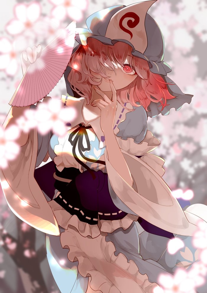 Yuyuko , Anime Art, Touhou, Saigyouji Yuyuko, Joniko1110
