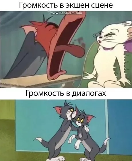 Can not hear anything - Picture with text, Tom and Jerry, Volume, Movies