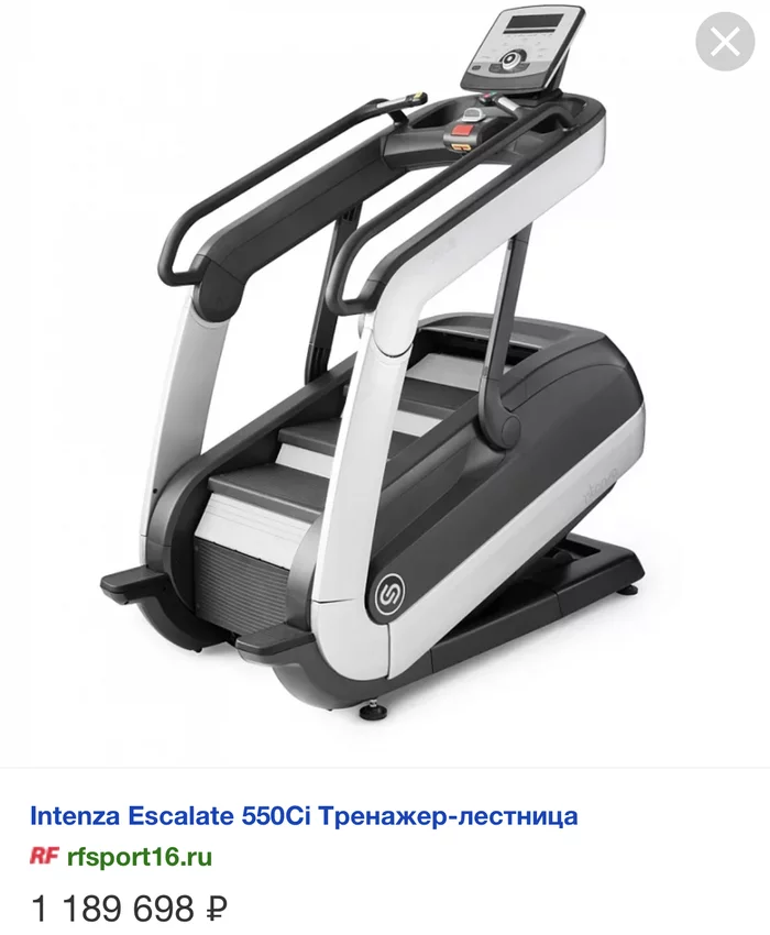 Yesterday such a simulator was delivered to the 43rd floor of the OKO tower in Moscow City - My, Training apparatus, Moscow City, Rich, Oddities, Stairs