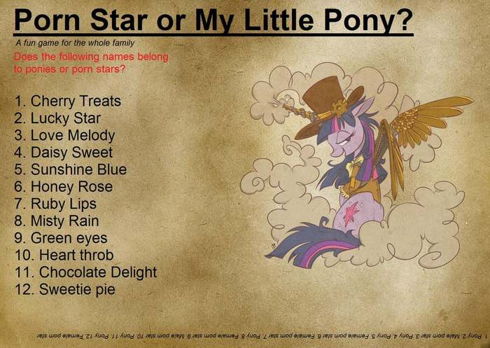 Pony or porn? - My little pony, Question, Porn actors, Porn actress, Twilight sparkle, Porn Actors and Porn Actresses