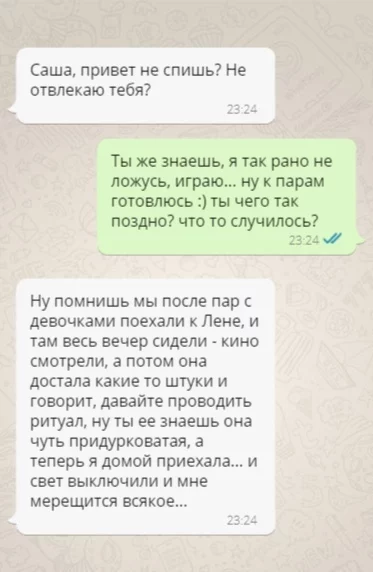 Last message... - My, Story, Author's story, Kripota, CreepyStory, Screenshot, Correspondence, Страшные истории, Horror, Horror, Horror, Story, Scarecrow, Whatsapp, Longpost