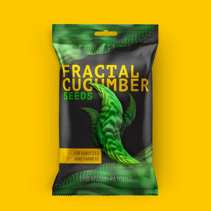 Fractal Cucumber Seeds - Моё, Кибер, Ферма, Огурцы, Cucumber, Фракталы