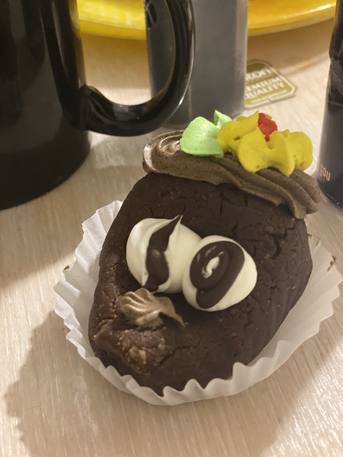 Пирожное ёжик-мутант