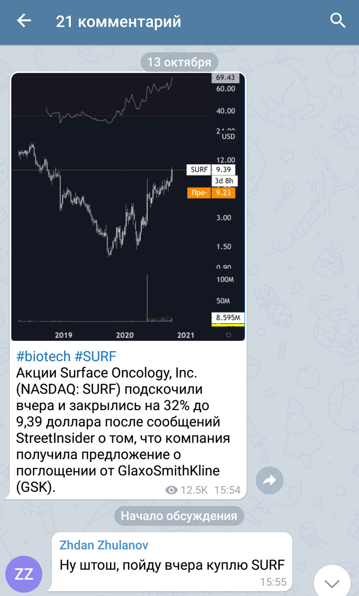 Где-то в чате трейдеров