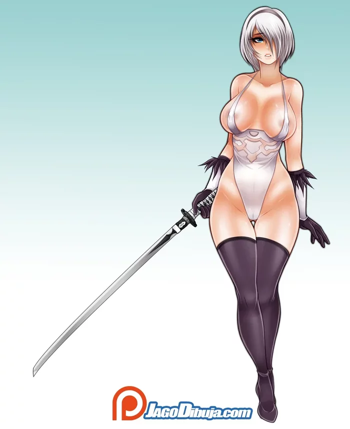 YoRHa No.2 Type B (NieR:Automata) - NSFW, Jago, Yorha unit No 2 type B, NIER Automata, Hand-drawn erotica, Art