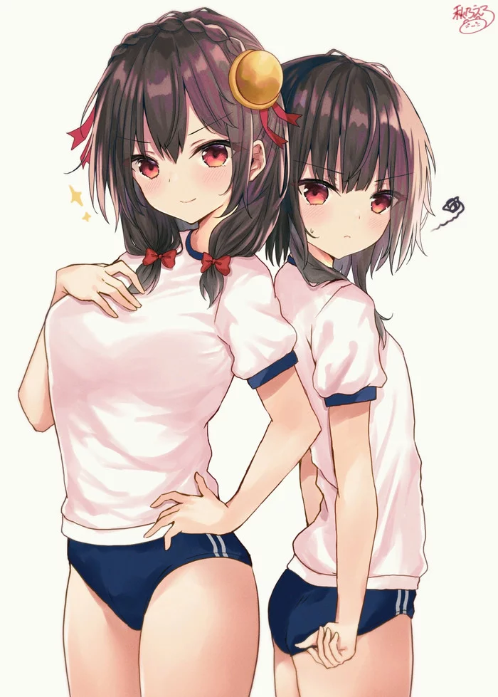 Yunyun and Megumin - Konosuba, Yunyun, Megumin, Anime art, Anime