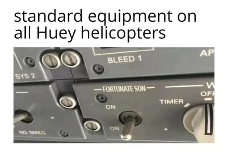 Standard equipment on all UH-1 Huey helicopters - Vietnam war, Helicopter, Uh-1, Music, 9GAG, Video, Humor