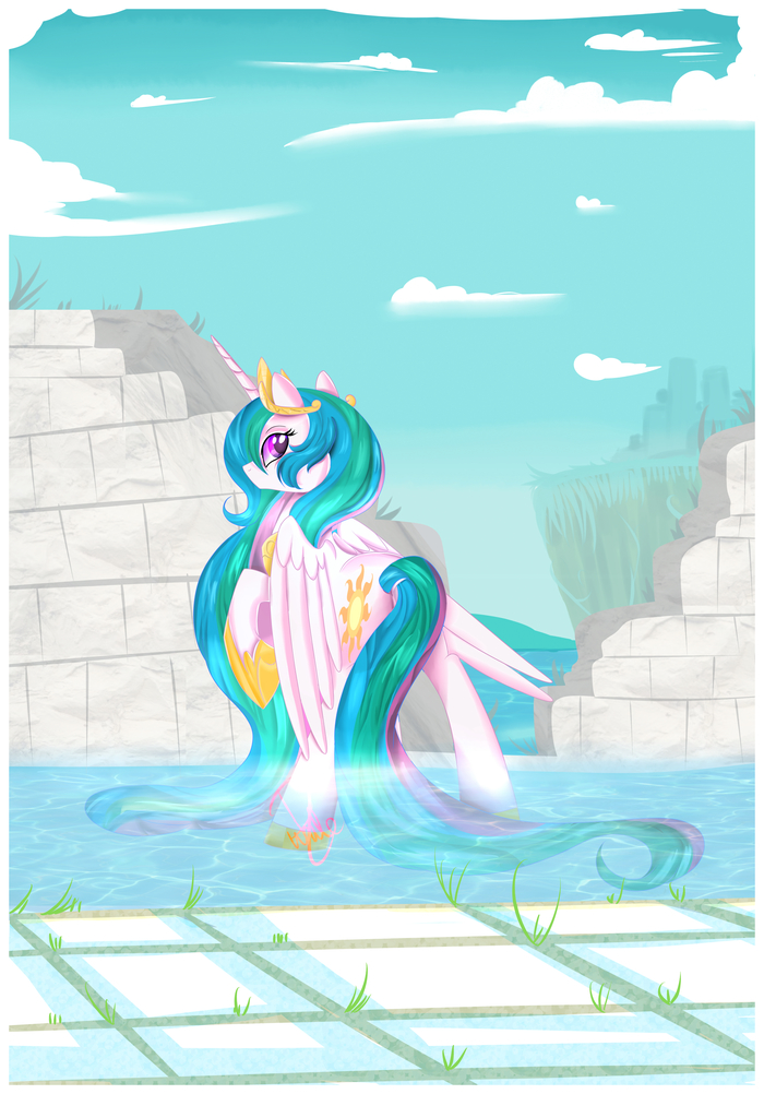   My Little Pony, Princess Celestia, Whitedreams