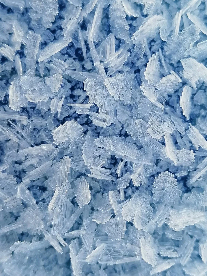 I noticed it by chance - My, Crystals, Ice, Winter, Form, Longpost