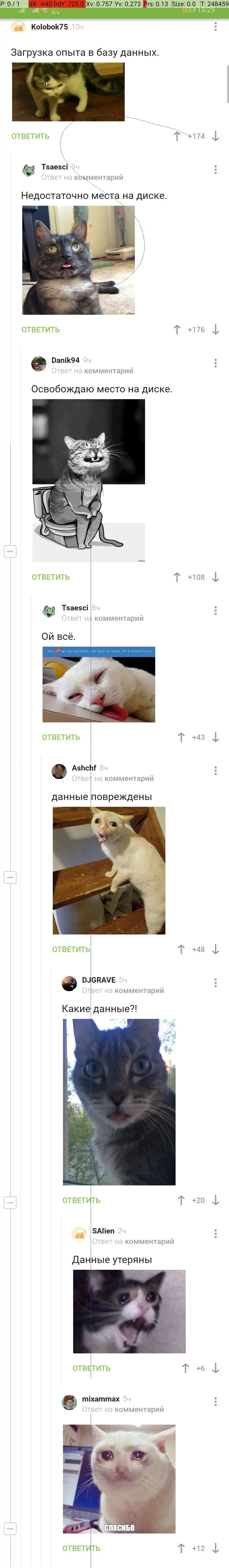 Masterpiece xD - cat, Memes, Screenshot, Longpost, Comments on Peekaboo