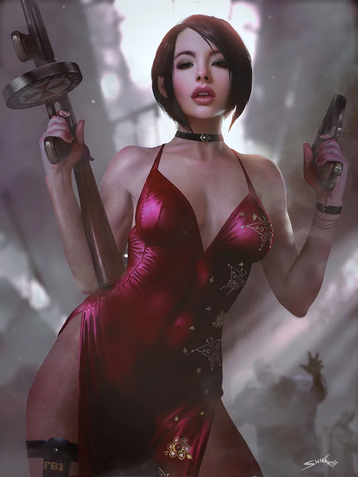 Ada Wong - NSFW, Арт, Игры, Девушки, Эротика, Ada Wong, Resident Evil, Длиннопост, Shikari Shambu