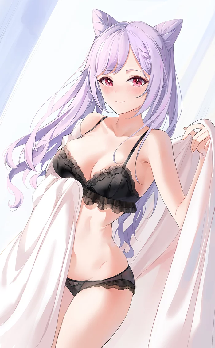 Keqing - NSFW, Anime, Anime art, Genshin impact, Keqing (Genshin Impact), Underwear, Breast, Pantsu