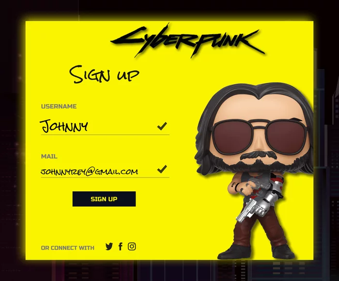 We are waiting for the release - My, Cyberpunk 2077, Release, Expectation, Video game, Gamers, Design, Johnny Silverhand