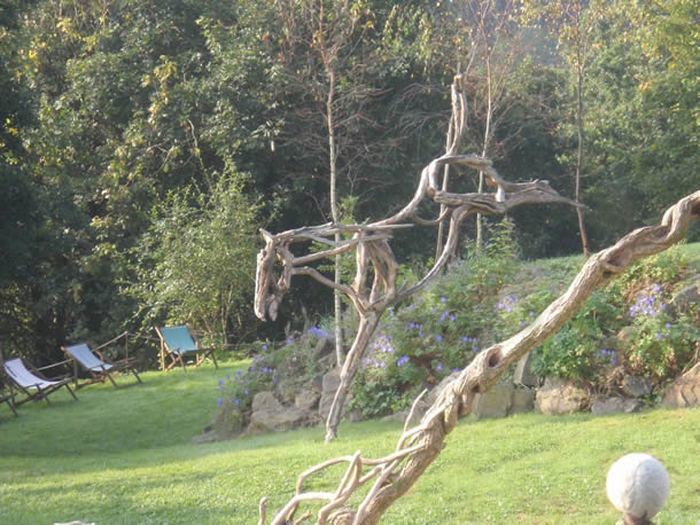 Sculptures of horses from branches - Sculpture, Horses, Creative, Longpost