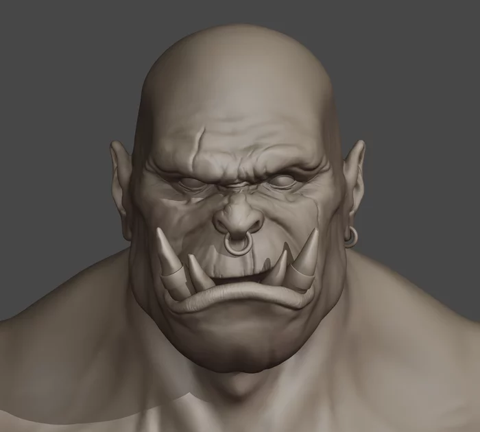 Sculpting in 3D - My, 3D, 3D modeling, Sculpting, Blender, 3D graphics, Art, Images, Drawing, Longpost