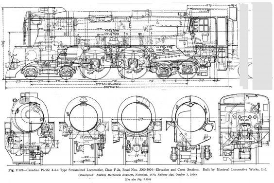 Steam locomotive - Retro, Images, Scheme, Locomotive, Past, Technics, Longpost