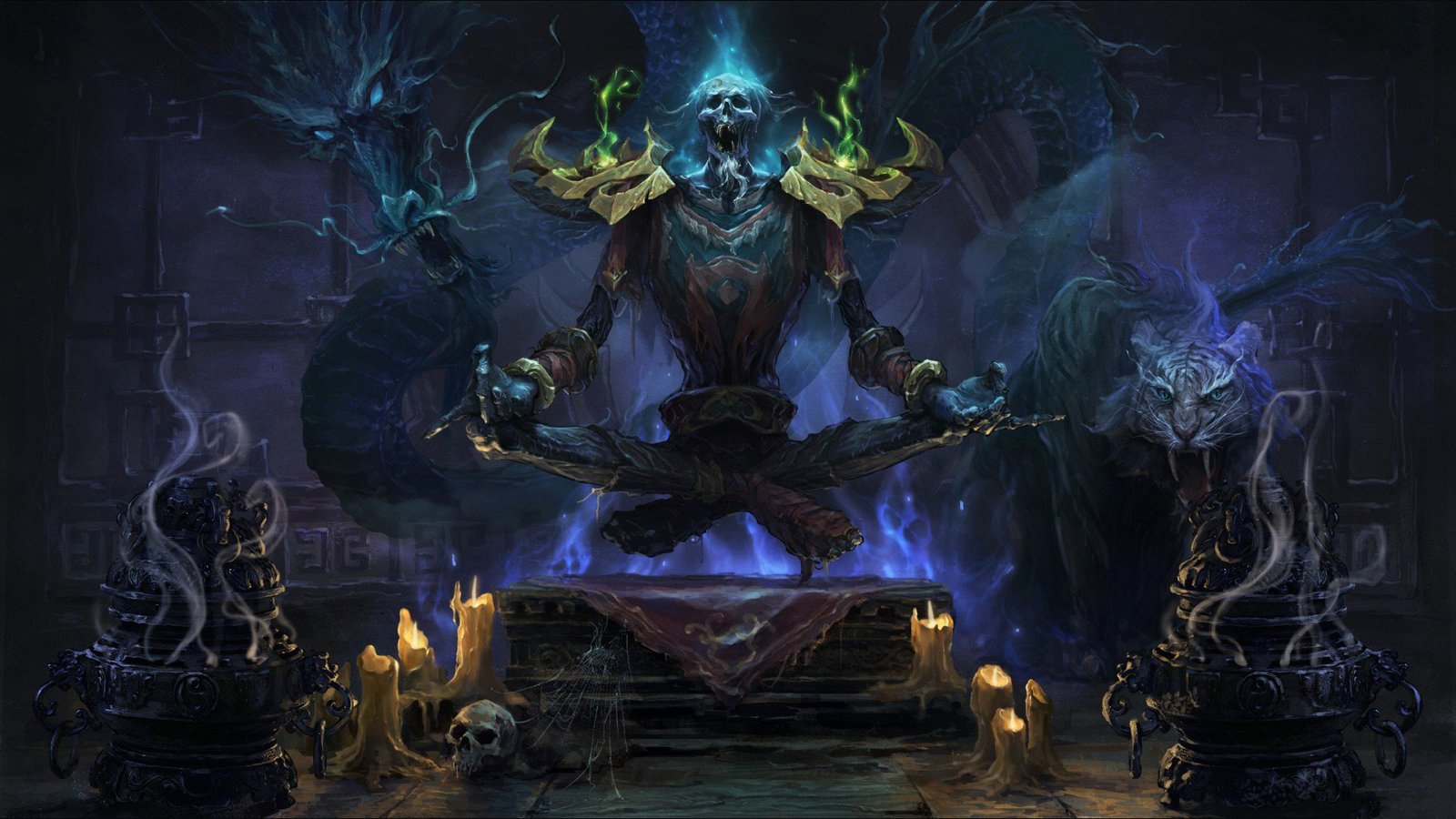 Zen in the afterlife - Art, Images, Blizzard, World of warcraft, Undead, Monks