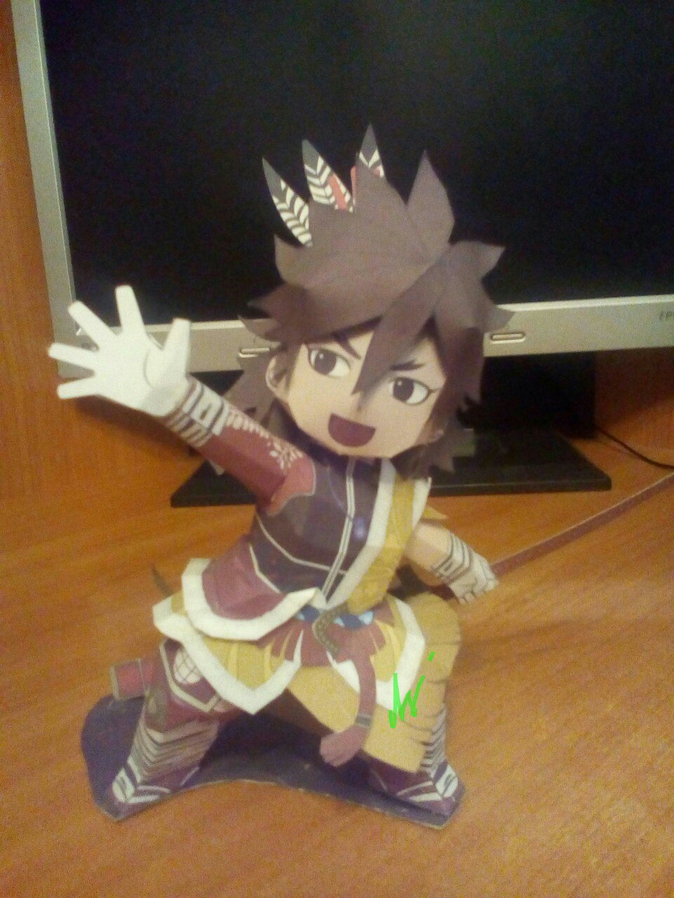 Sengoku Basara Keiji Maeda - My, Anime, , , Papercraft, Figurine, Samurai Warriors, , Samurai, Longpost, Figurines