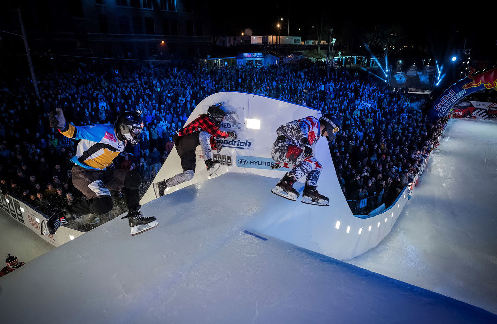 Crazy Ice Cross Downhill competition - Sport, The photo, Longpost, Downhill