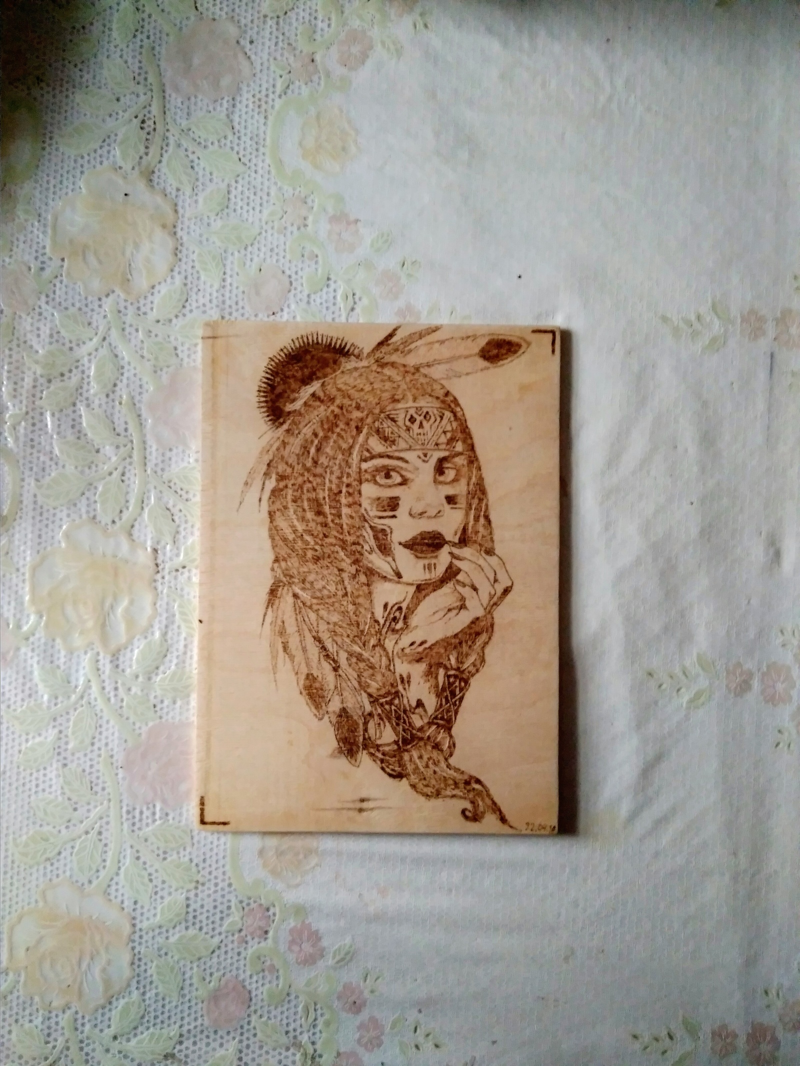 Woodburning - My, Pyrography, Burning out, Girls, Beautiful girl, Needlework without process, Longpost