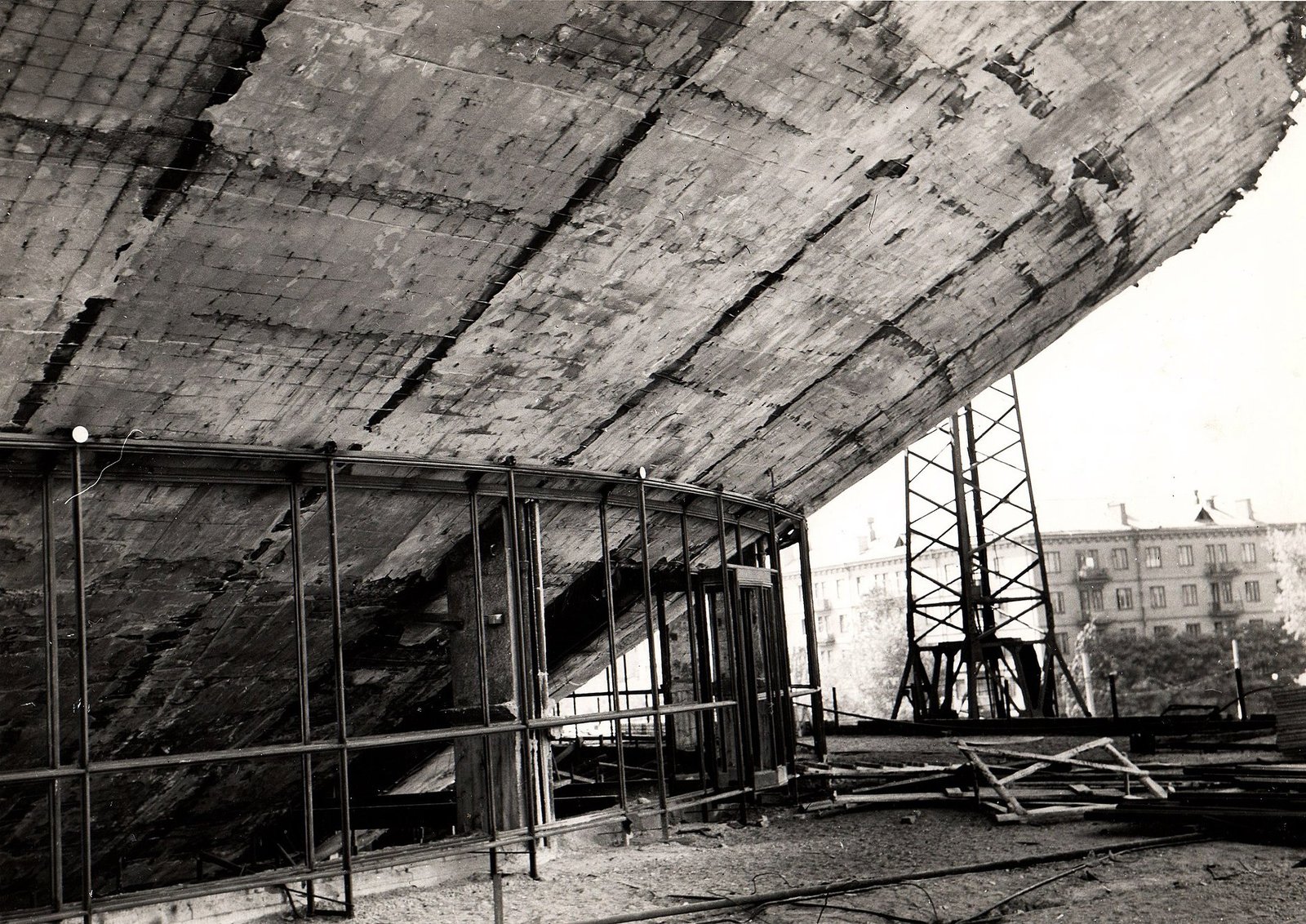 Building a circus. - Circus, Zaporizhzhia, archive, The photo, Interesting, Longpost