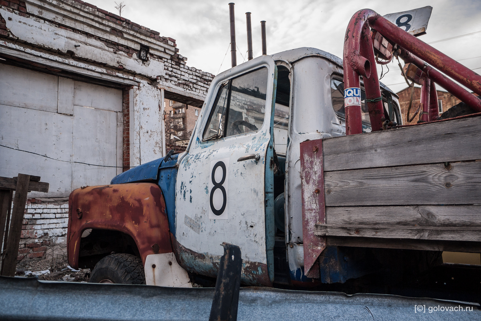 Forgotten racing truck GAZ in the center of Moscow. - Drive2, , Автоспорт, Race, Auto, Longpost