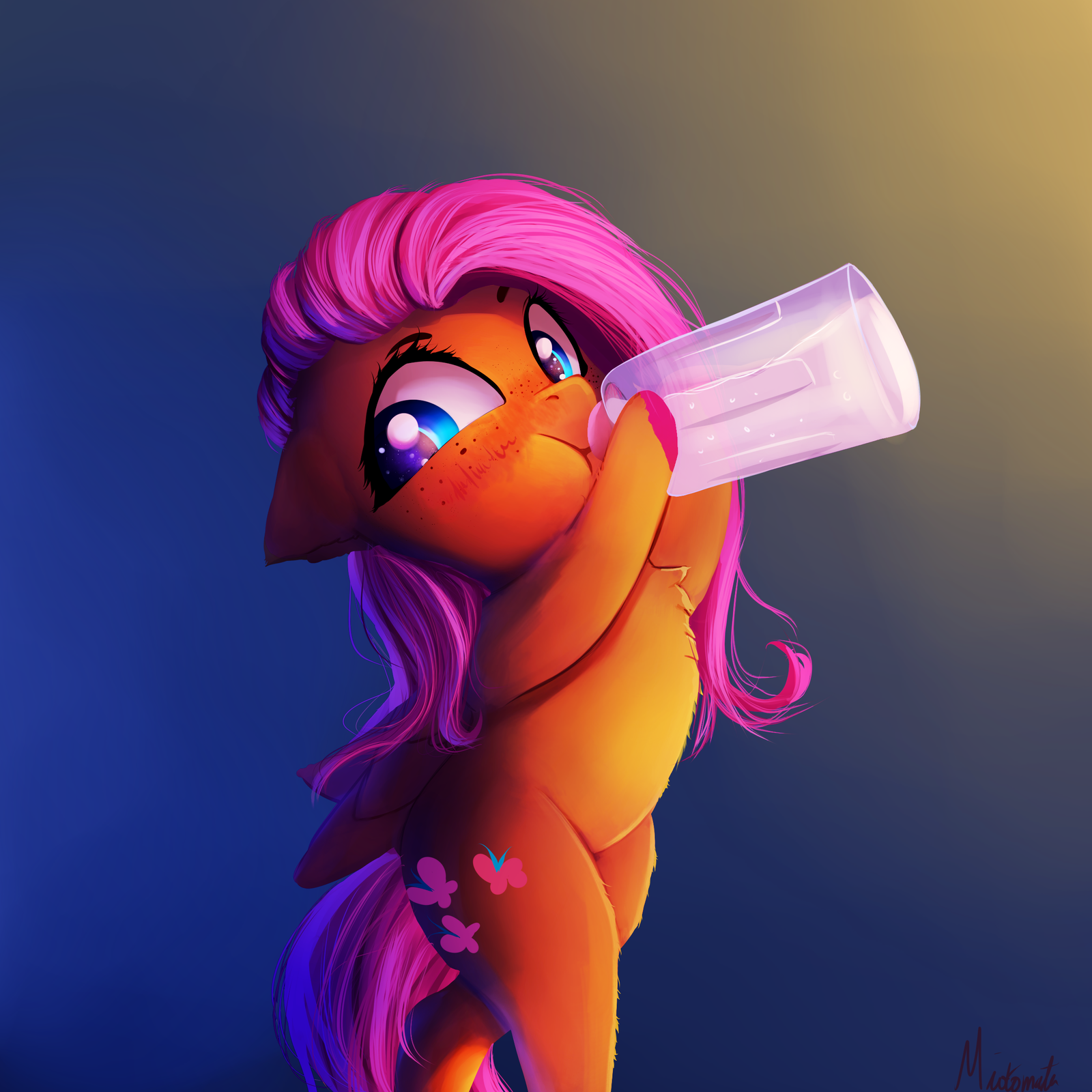 Bottleshy - My little pony, PonyArt, Fluttershy, Miokomata