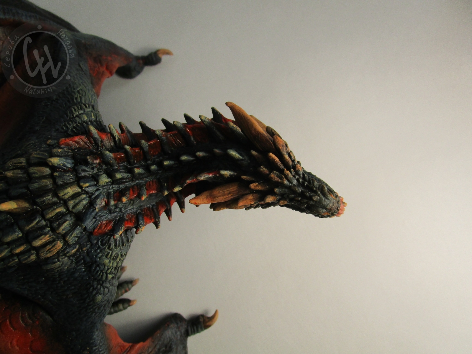 My Dragon Drogon, inspired by Game of Thrones. - My, Polymer clay, Game of Thrones, Drogon, Needlework without process, Sculpture, The Dragon, Longpost