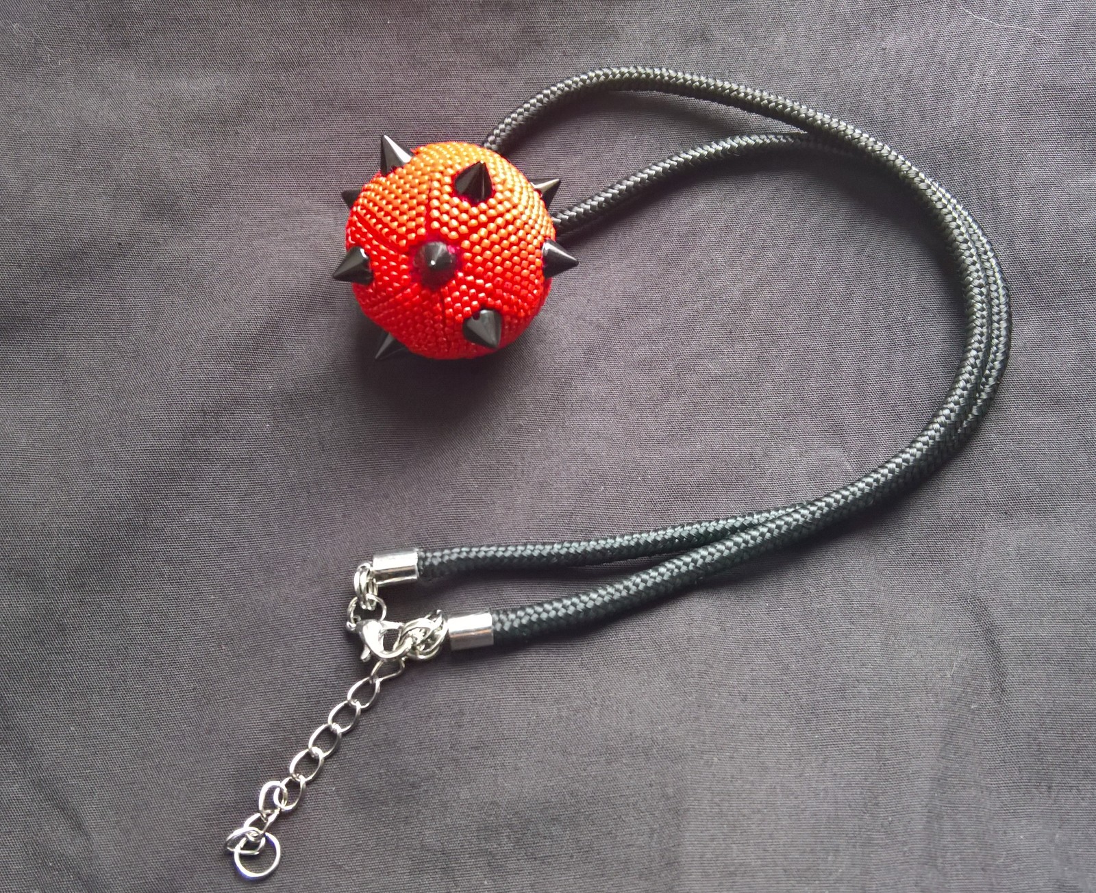 Repeater ball with spikes. - My, Beads, Needlework, My, Creation, Longpost