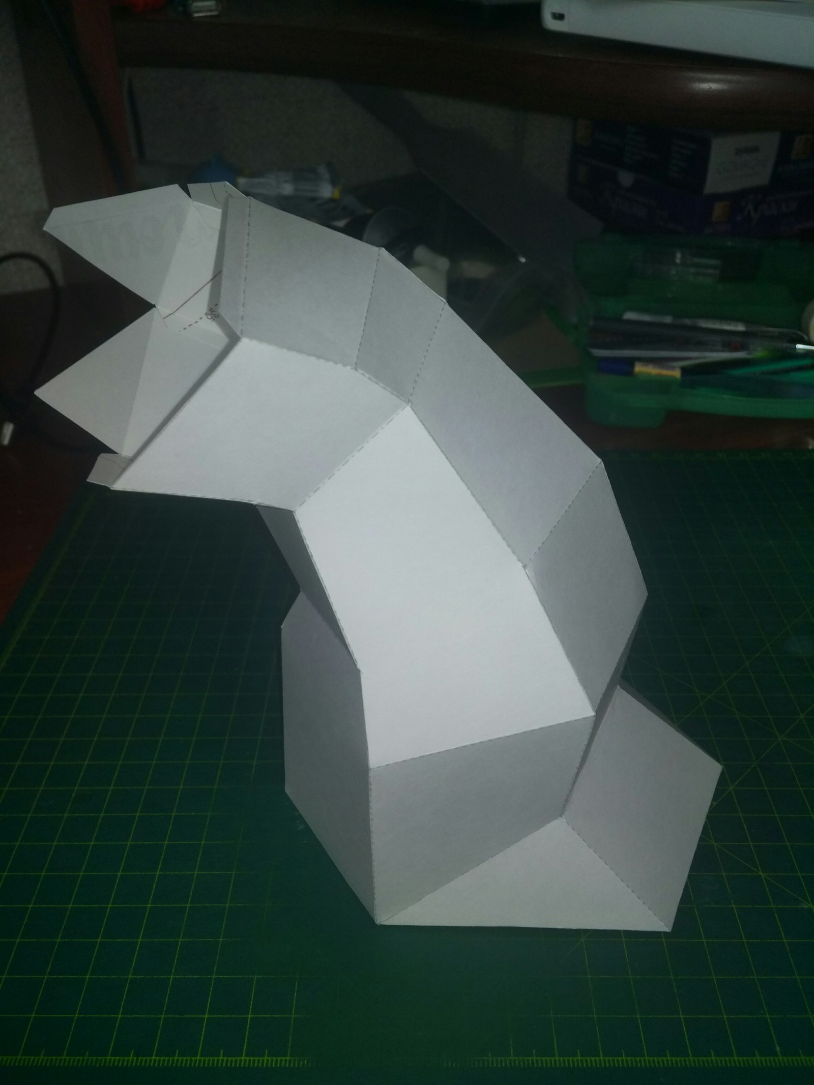 Paper art: polygonal turtle - My, Papercraft, Turtle, Handmade, Creation, Longpost