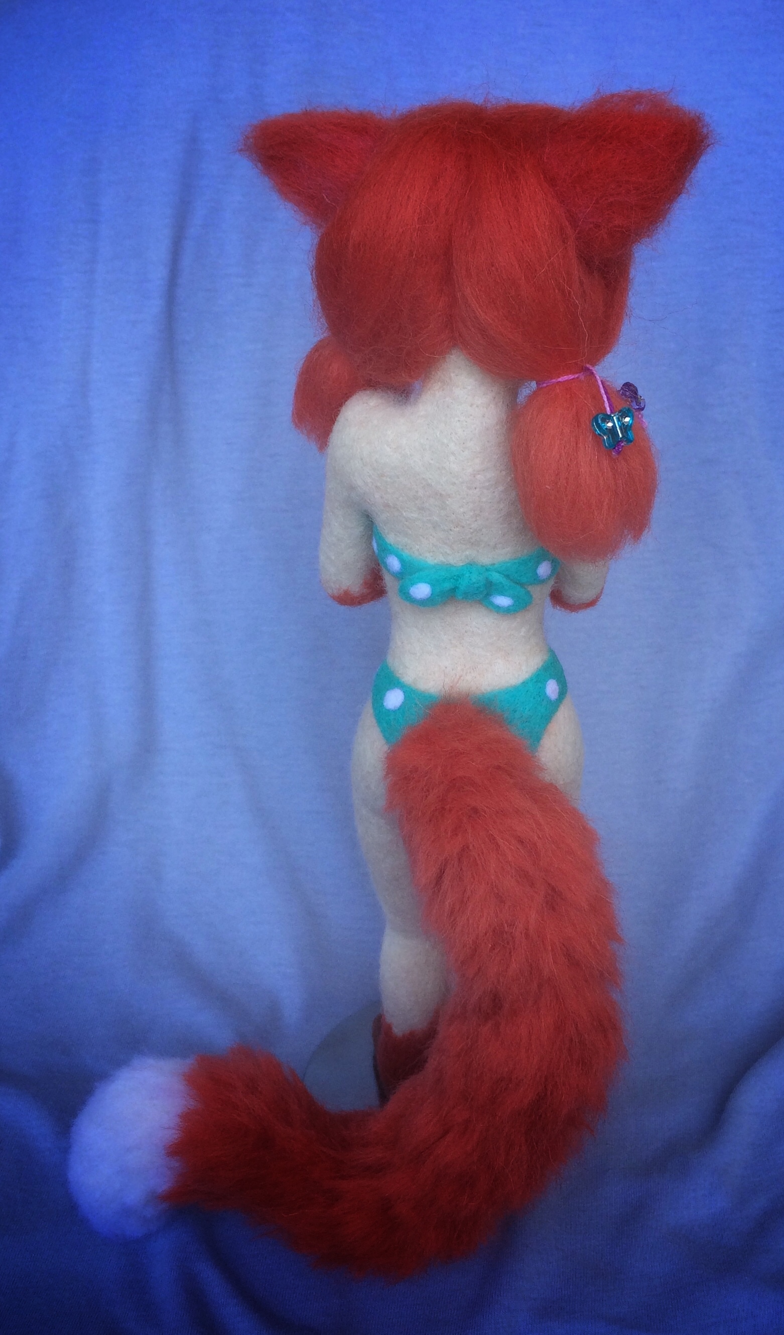 Red-haired beast (part 3, last) - My, Fox, Needlework without process, Interior toy, Author's toy, Furry, Dry felting, Longpost