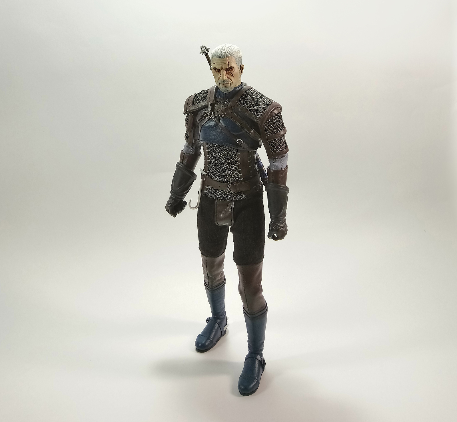 The Witcher - Geralt of Rivia Action-figure 1/6 - My, Witcher, Geralt of Rivia, The Witcher 3: Wild Hunt, Figurine, Andrzej Sapkowski, Handmade, The Witcher 3: Wild Hunt, Longpost, Figurines