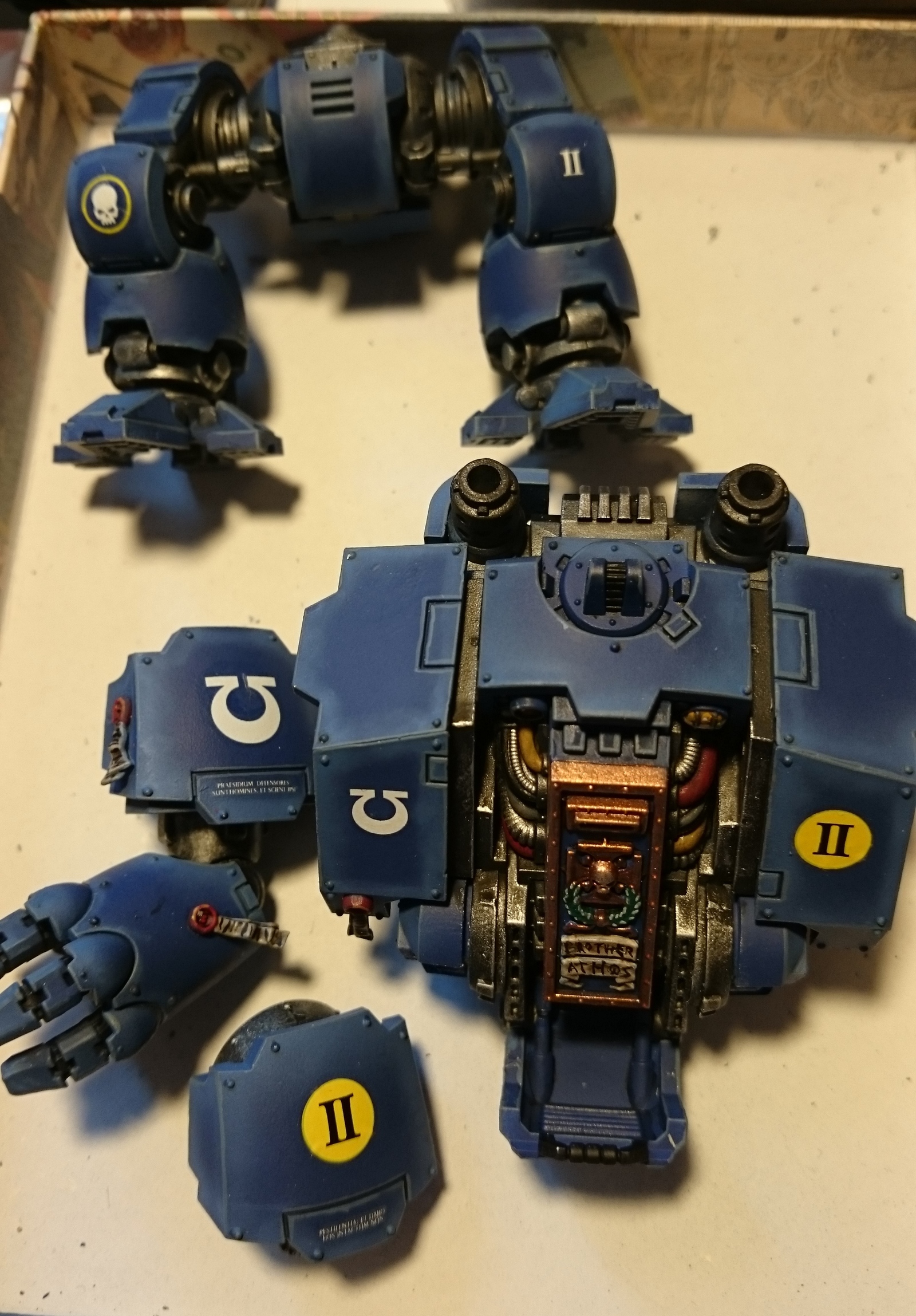 Second wrap. - My, Warhammer 40k, Wh miniatures, Ultramarines, Miniature, Longpost, The photo