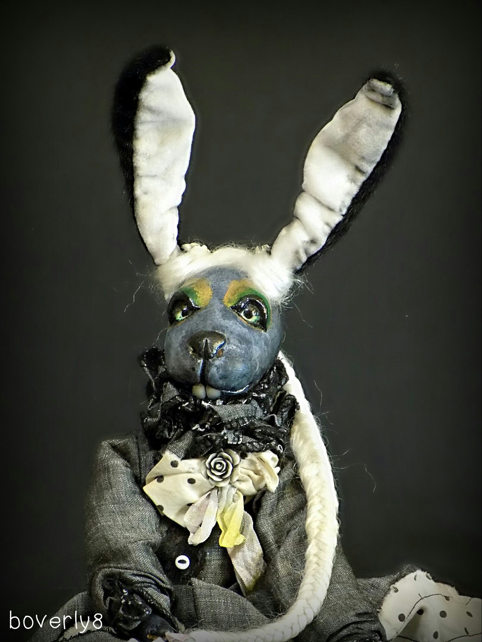 Charlize - My, Hare, Doll, Needlework without process, With your own hands, Copyright, Longpost