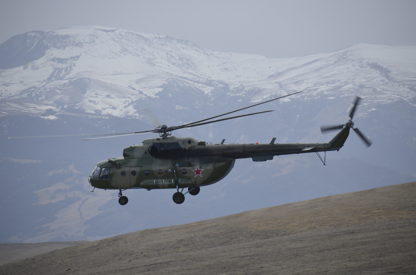 Mi-8MT in the mountains - My, Aviation, Helicopter, Mi-8, The mountains, The photo