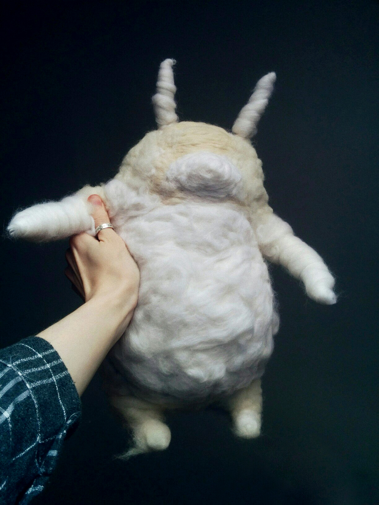 Totoro - My, Totoro, My neighbor Totoro, Hayao Miyazaki, Anime, Dry felting, Art, Longpost