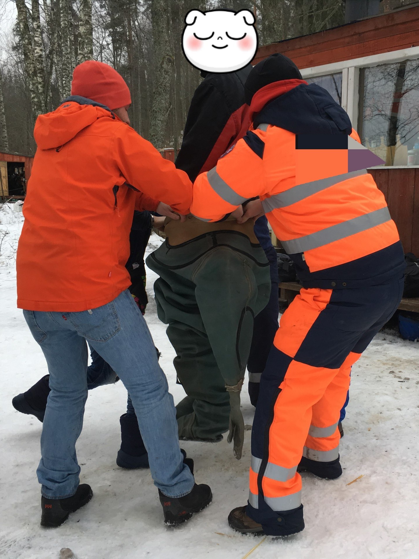 Водолазные работы*. Первое погружение под лёд в трёхболтовке. | Пикабу