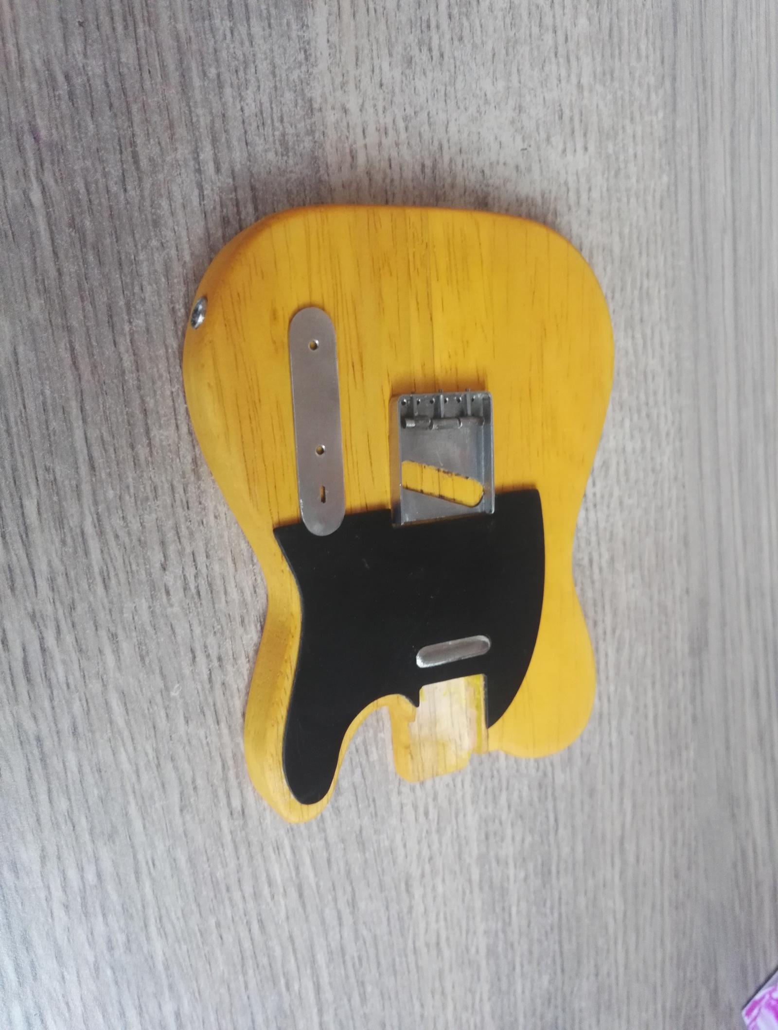 Miniature Telecaster 1:4 - My, With your own hands, Guitar, Electric guitar, Miniature, Longpost, Images, The photo, Needlework with process