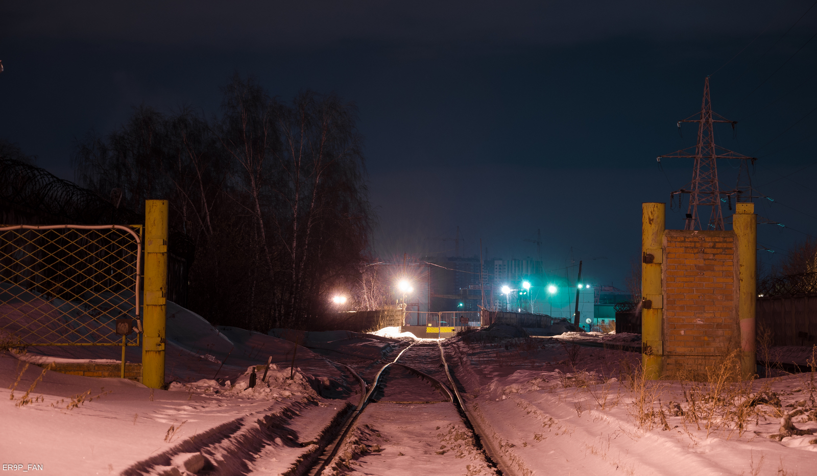 Lyubertsy industrial zone. - My, Lyubertsy, Russian Railways, , Winter, Long exposure, Railway, Station